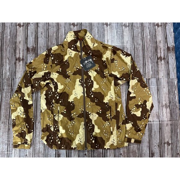 STUSSY Camouflage full zip Jacket size S color desert camo NWT